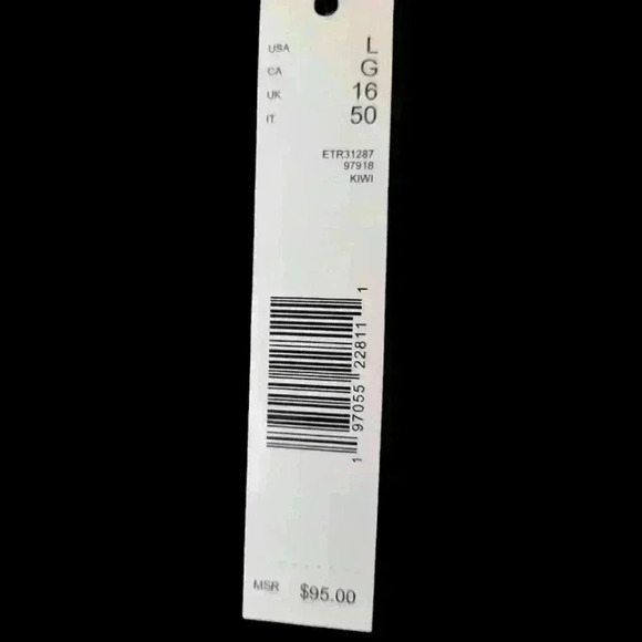 Elie Tahari kiwi color sweater sz Large - Picture 3 of 3